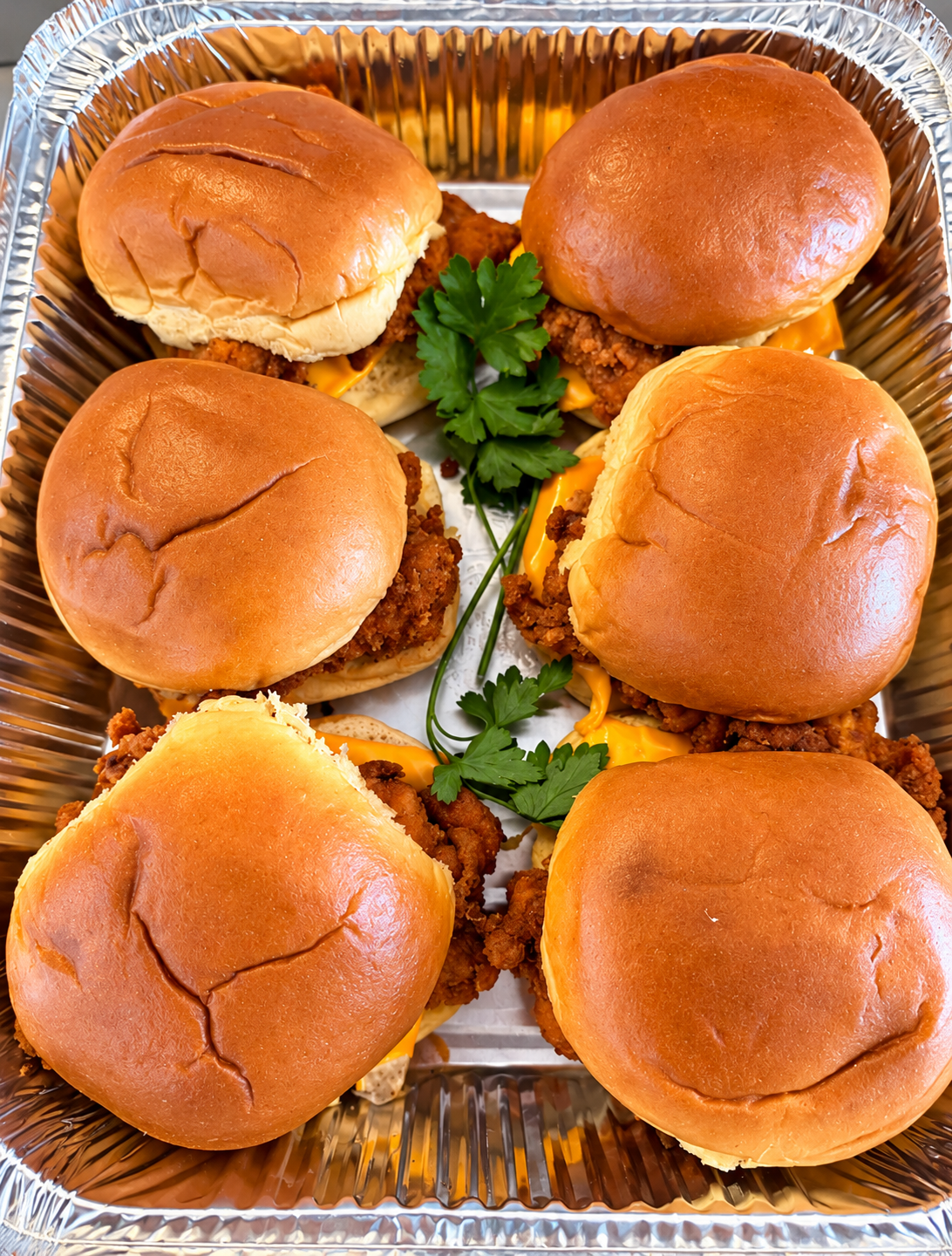 sesame chicken burger